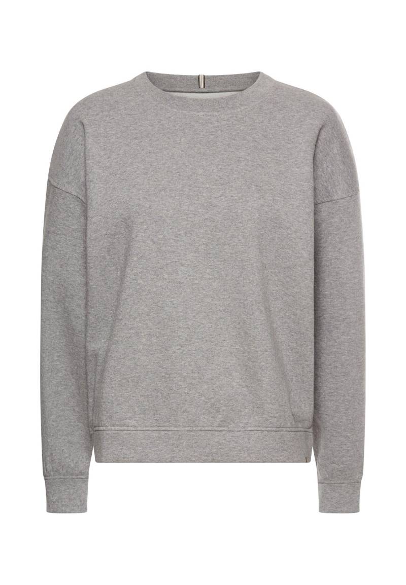 camel active - Oversized Sweatshirt mit Rückenprint grey melange - Gr. - XXL von camel active
