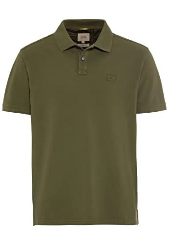 camel active Herren Piqué Poloshirt aus Reiner Baumwolle Olivgrün, Menswear-XL von camel active