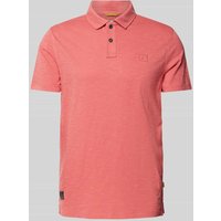 camel active Poloshirt mit Label-Stitching in Hellrot, Größe XXL von camel active