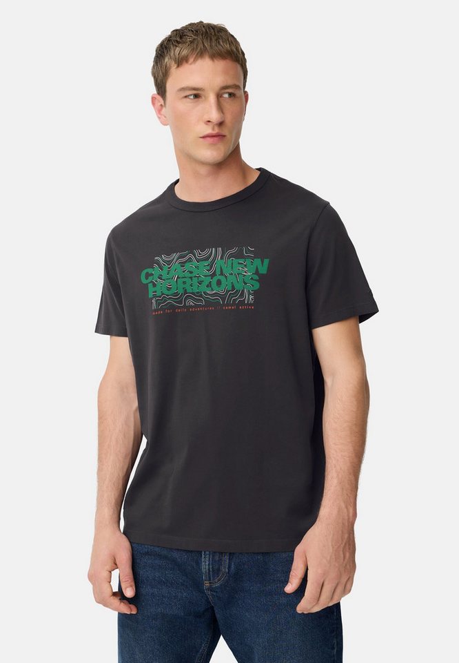 camel active Print-Shirt mit Rundhalsausschnitt Kurzarm Rundhals von camel active