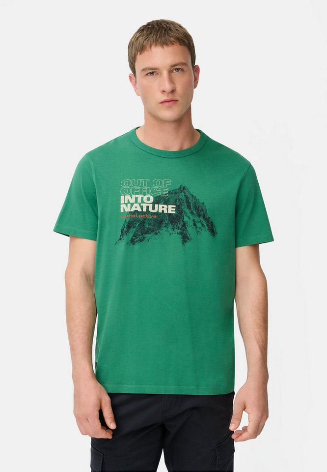 camel active Print-Shirt mit Rundhalsausschnitt Kurzarm Rundhals von camel active