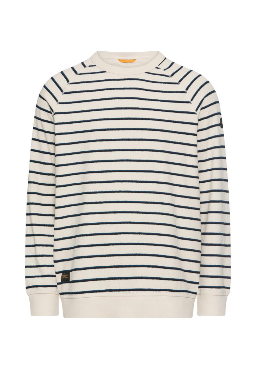 camel active - Pullover mit Rundhalsausschnitt beige/blau - Gr. - XXL von camel active