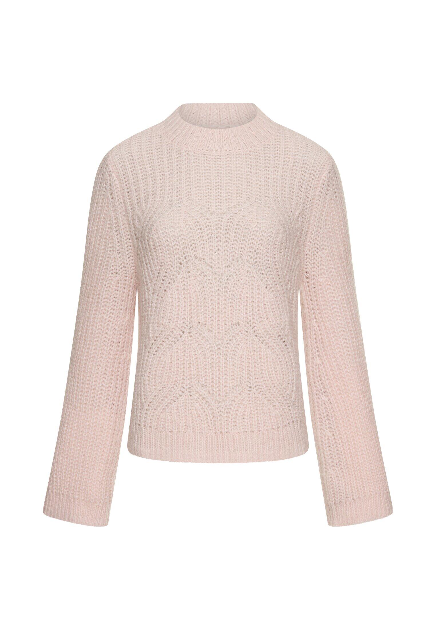 camel active - Pullover mit strukturiertem Strickmuster mauve pink - Gr. - S von camel active