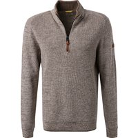 camel active Herren Cardigan beige Baumwolle unifarben von camel active