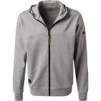 camel active Herren Sweatjacke grau Baumwolle unifarben von camel active