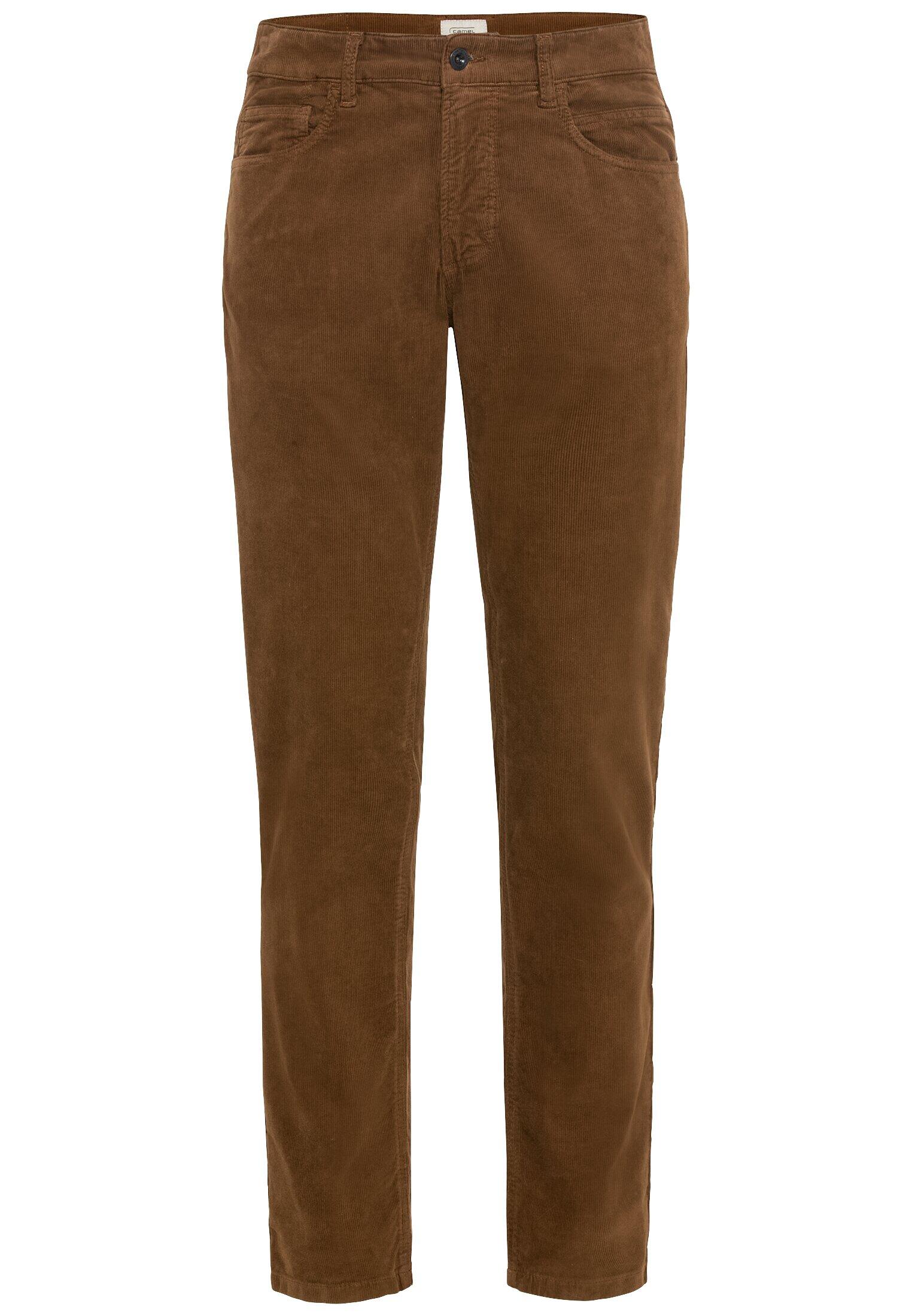 camel active - Regular Fit 5-Pocket Cordhose nougat - Gr. - 40/32 von camel active