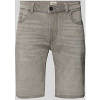 camel active Regular Fit Jeansshorts im 5-Pocket-Design in Hellgrau, Größe 40 von camel active