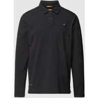 camel active Regular Fit Poloshirt im langärmeligen Design in Anthrazit, Größe M von camel active