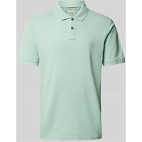 camel active Regular Fit Poloshirt mit Logo-Stitching in Aqua, Größe XXL von camel active