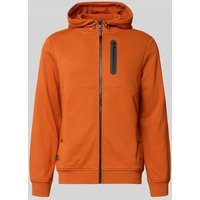 camel active Regular Fit Sweatjacke mit Kapuze Modell 'Tech' in Orange, Größe L camel active Regular Fit Sweatjacke mit Kapuze Modell 'Tech' in Orange, Größe L von camel active