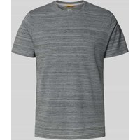 camel active Regular Fit T-Shirt mit Rundhalsausschnitt Modell 'Melange' in Metallic Blue, Größe XL camel active Regular Fit T-Shirt mit Rundhalsausschnitt Modell 'Melange' in Metallic Blue, Größe XL von camel active