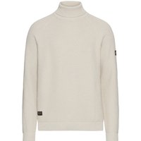 camel active Rollkragenpullover aus einem strukturierten Baumwoll-Mix von camel active