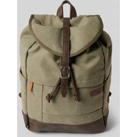 camel active Rucksack mit Label-Patch Modell 'AIR' in Khaki, Größe 1 von camel active