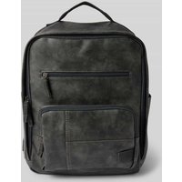 camel active Rucksack mit Label-Patch Modell 'LAOS' in Black, Größe 1 von camel active
