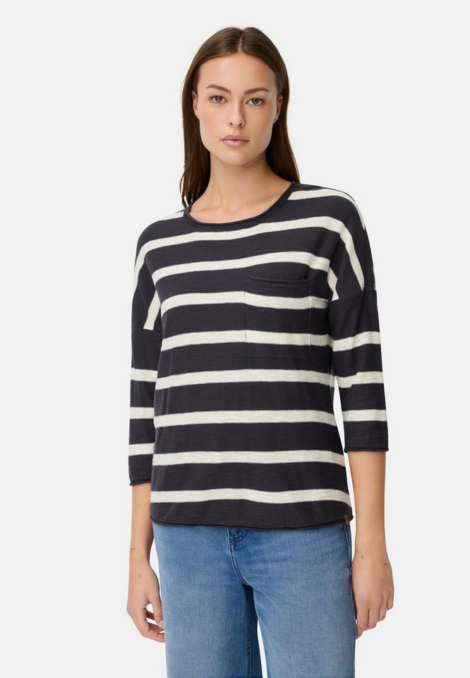 camel active Rundhalspullover mit 3/4-Ärmeln Dreiviertelarm Rundhals Pullover_Strickpullover von camel active