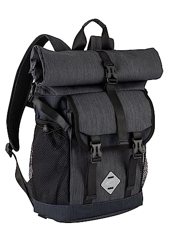 camel active Satipo Herren Rolltop Rucksack Backpack, 26 L Grau von camel active