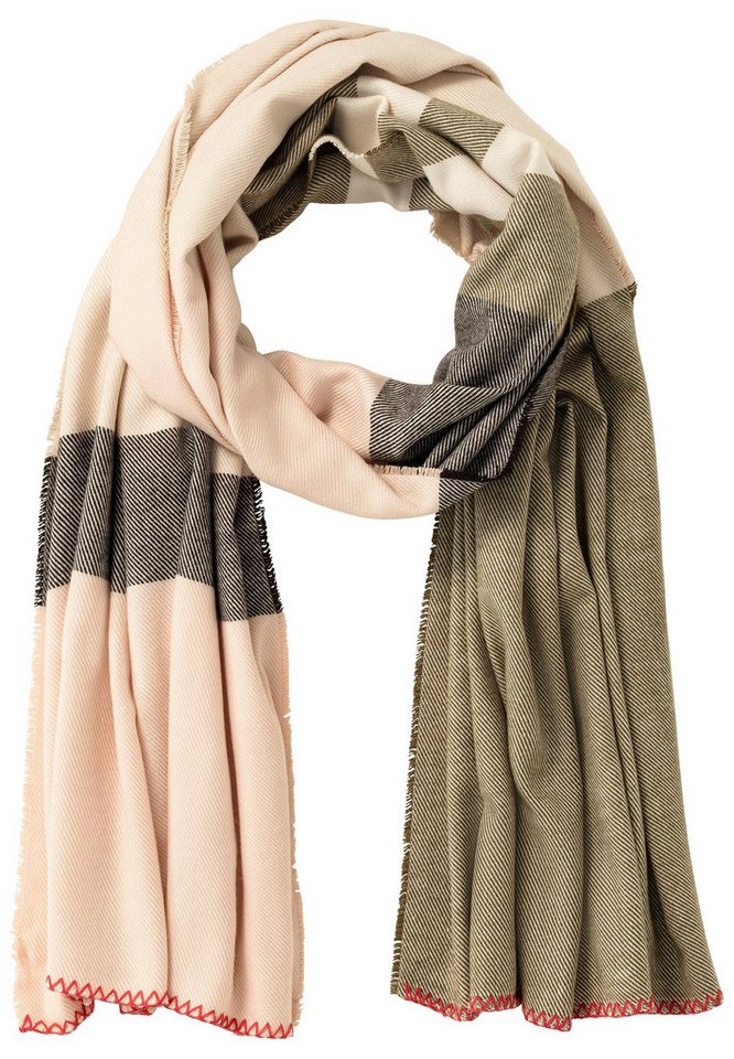 camel active Schal Feiner Webschal mit feinem Streifenmuster von camel active