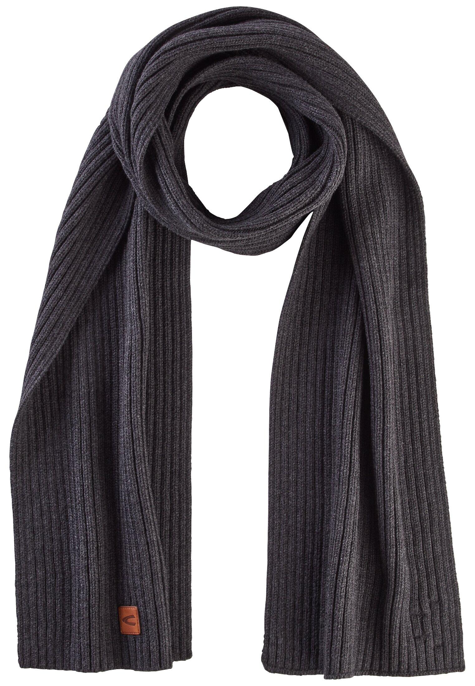 camel active - Schal aus einem Baumwoll-Kaschmir-Mix asphalt von camel active