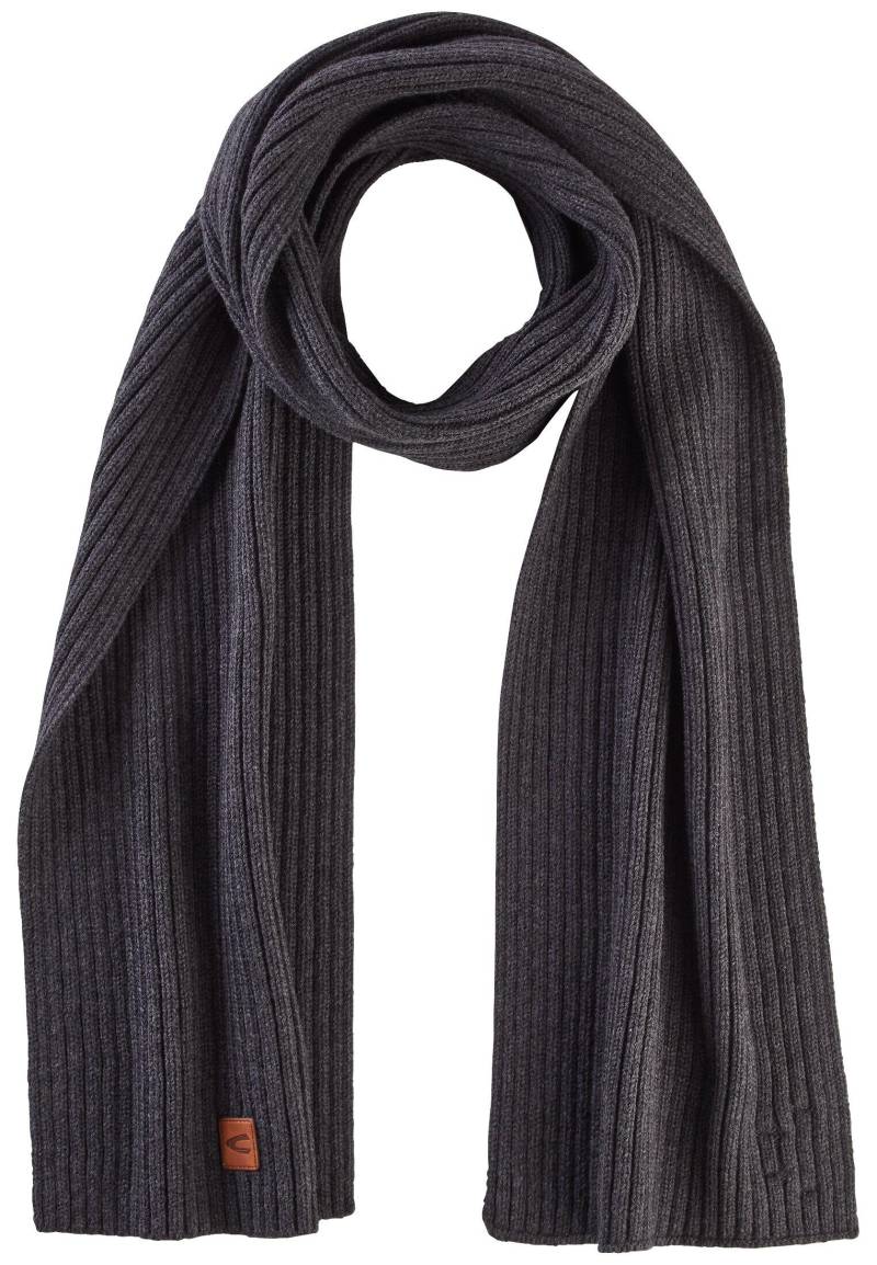 camel active - Schal aus einem Baumwoll-Kaschmir-Mix asphalt von camel active