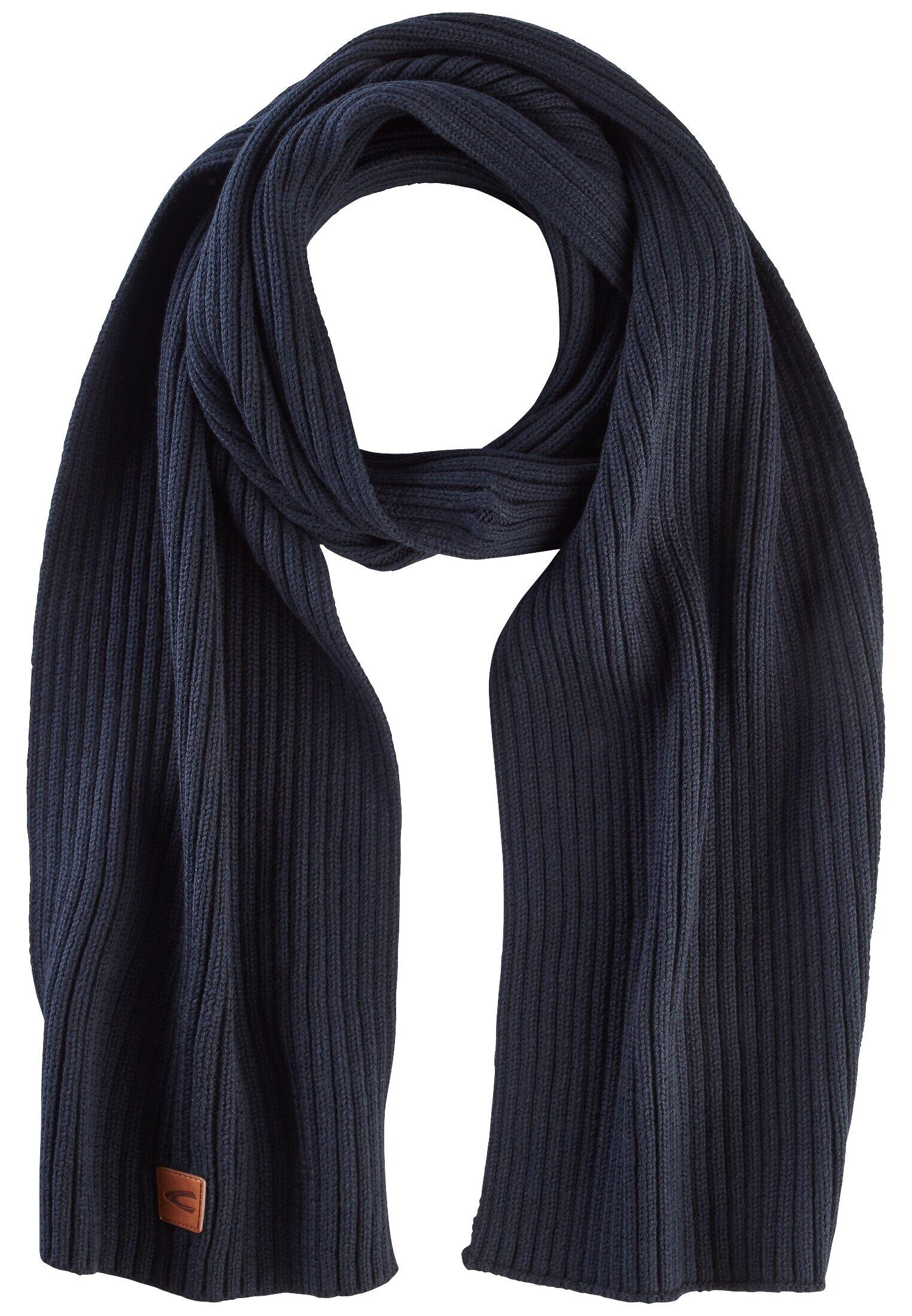 camel active - Schal aus einem Baumwoll-Kaschmir-Mix night blue von camel active