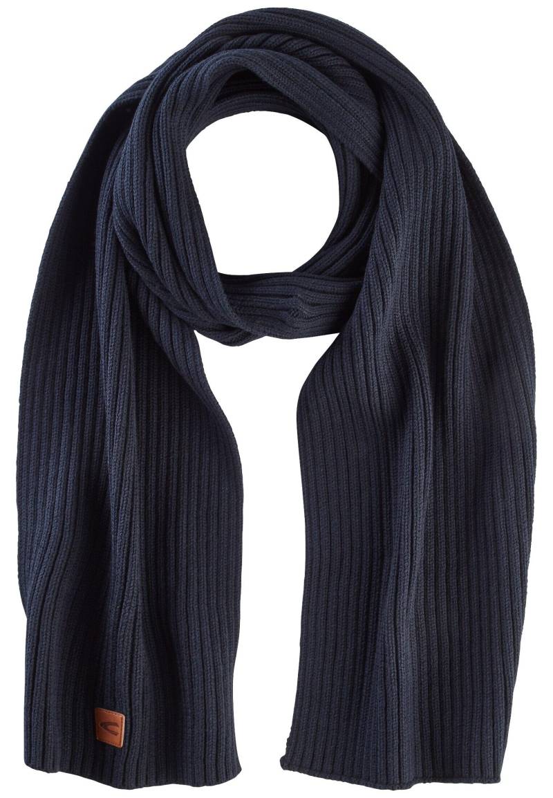 camel active - Schal aus einem Baumwoll-Kaschmir-Mix night blue von camel active