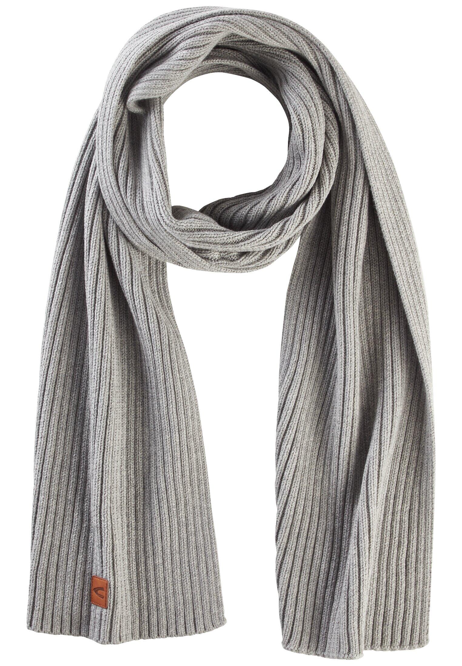 camel active - Schal aus einem Baumwoll-Kaschmir-Mix stone gray von camel active