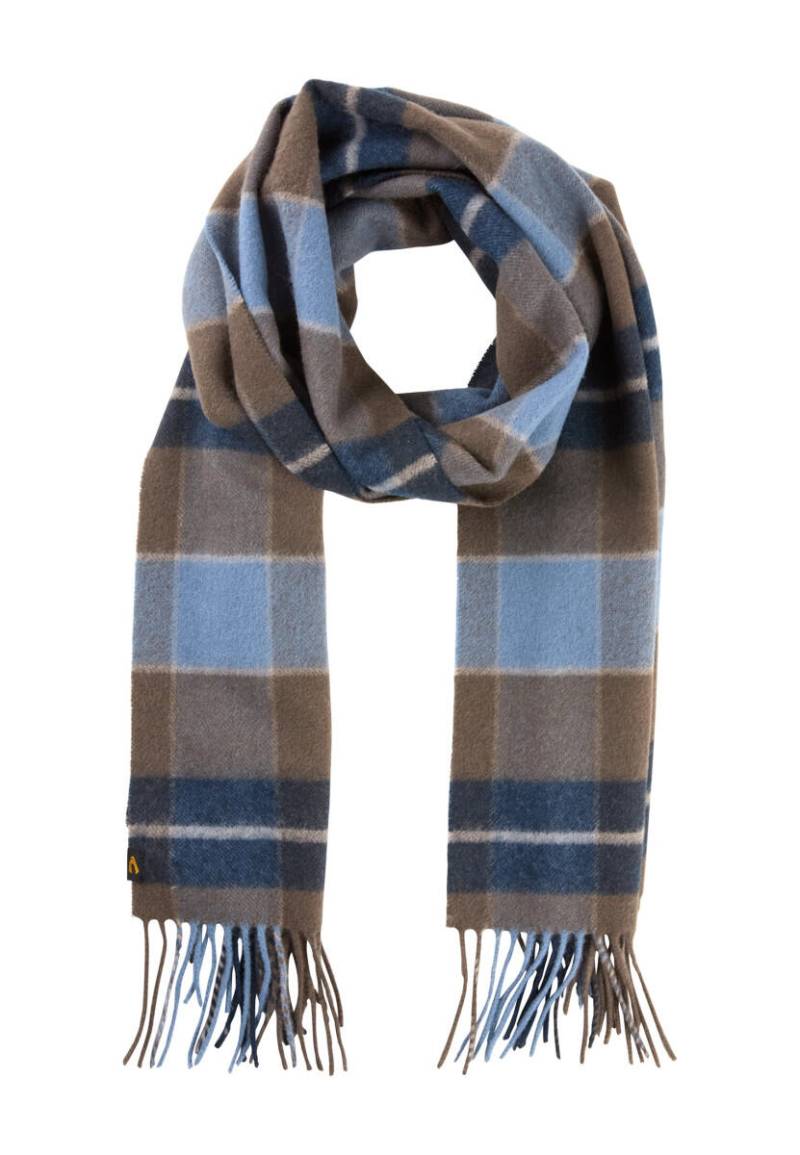 camel active - Schal aus einem Woll-Kaschmirmix blau/braun - Gr. - OS von camel active