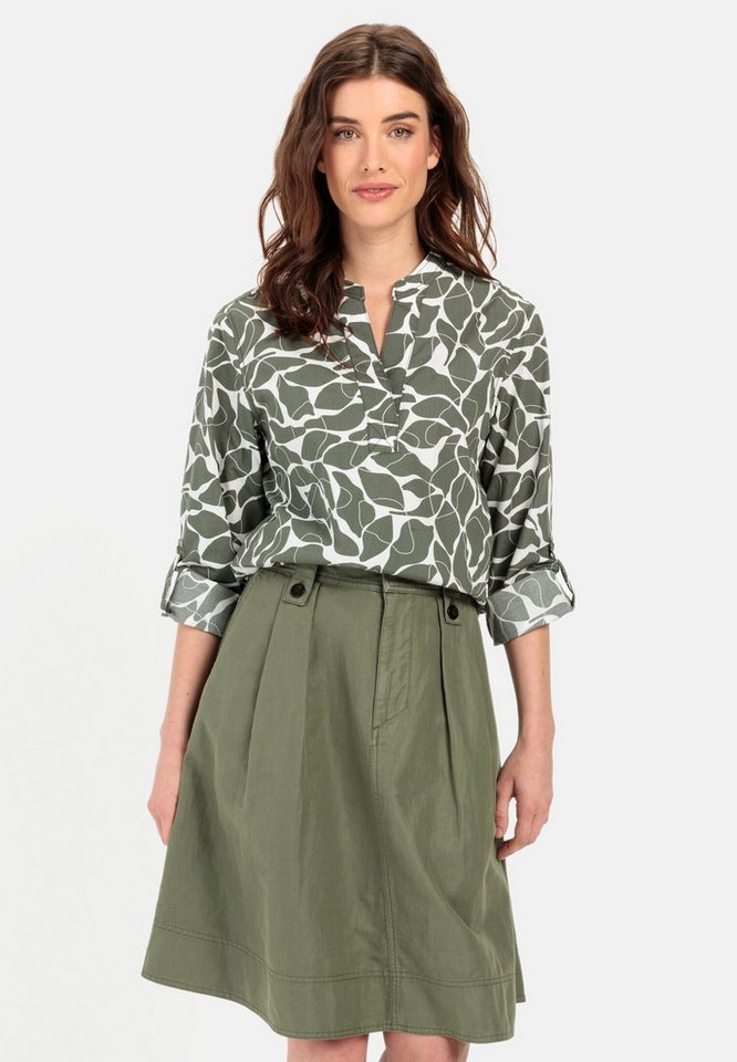 camel active Schlupfbluse mit floralem Allover-Print Allover Print von camel active