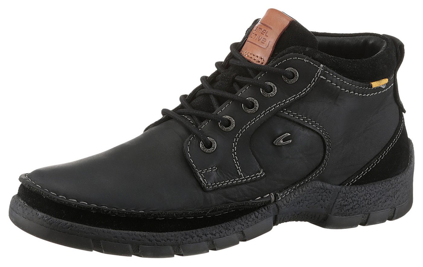 camel active Schnürboots Freizeitstiefel, Winterstiefel, Schnürstiefel mit Profillaufsohle von camel active
