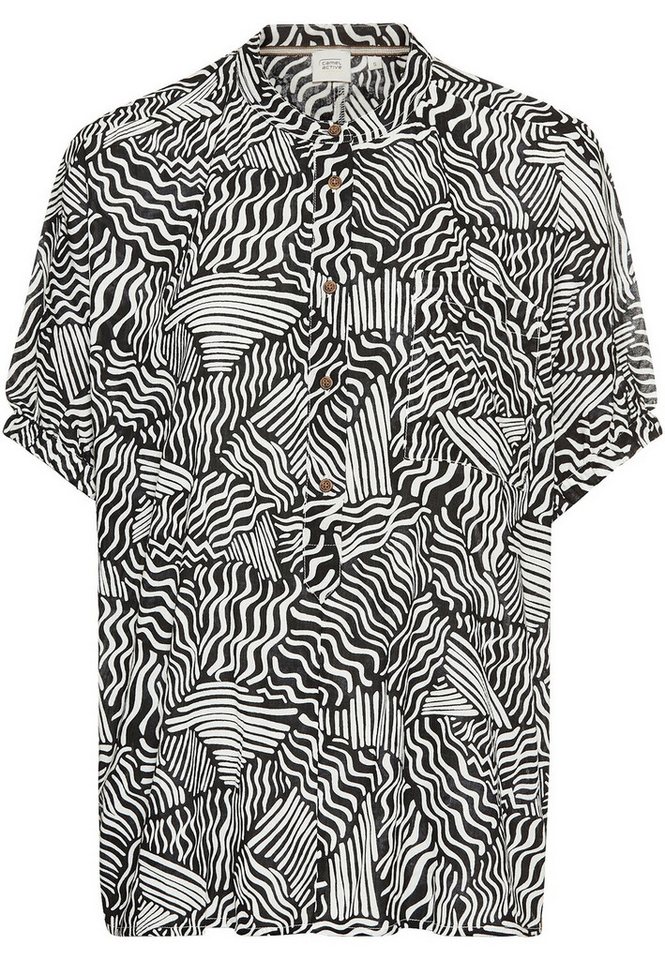 camel active Shirtbluse Halbarm-Blusenshirt Allover-Print von camel active