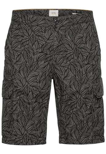camel active Herren Cargo Shorts mit Allover-Print Schwarz-Grau, menswear-35IN von camel active