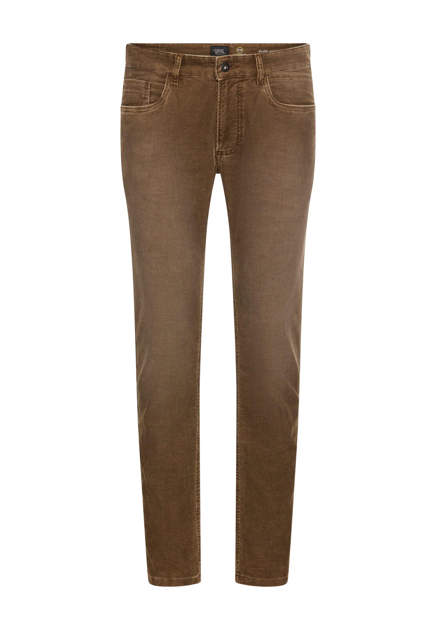 camel active - Slim Fit 5-Pocket Hose sepia brown - Gr. - 36/34 von camel active