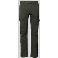 camel active Slim Fit Cargohose mit Eingrifftaschen in Oliv, Größe 31/32 von camel active