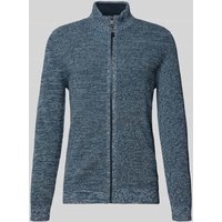 camel active Slim Fit Jacke in Strick-Optik Modell 'Mouline' in Petrol, Größe 3XL camel active Slim Fit Jacke in Strick-Optik Modell 'Mouline' in Petrol, Größe 3XL von camel active