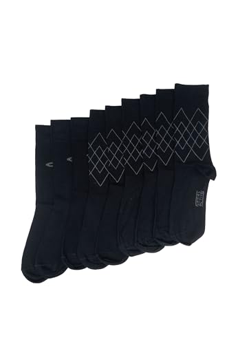 camel active Socken für Herren 9er Pack Argyle - schwarz - Größe 39-42 von camel active