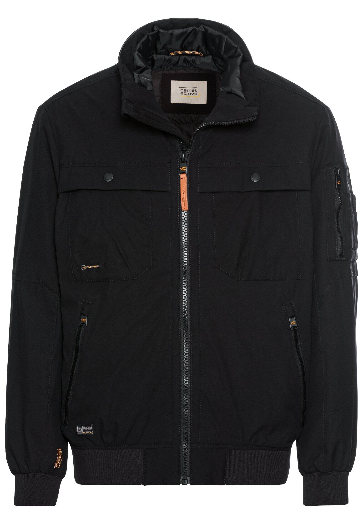 camel active - Softshell Blouson mit einrollbarer Kapuze asphalt - Gr. - 58 von camel active