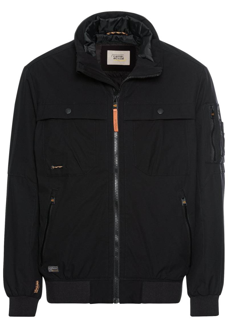 camel active - Softshell Blouson mit einrollbarer Kapuze asphalt - Gr. - 58 von camel active