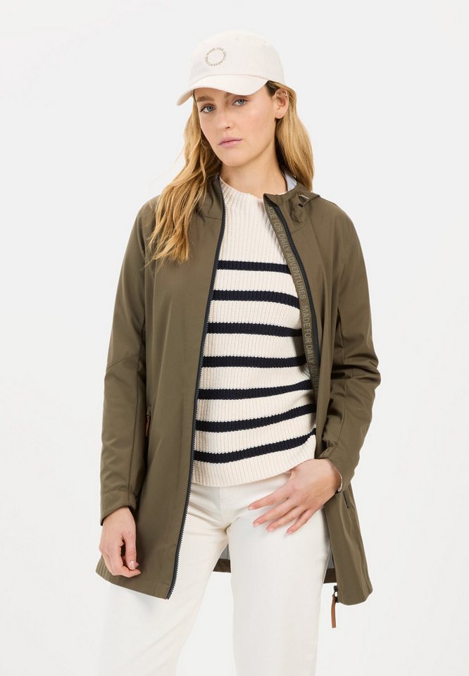 camel active Softshelljacke aus recyceltem Polyester Markenlogo von camel active