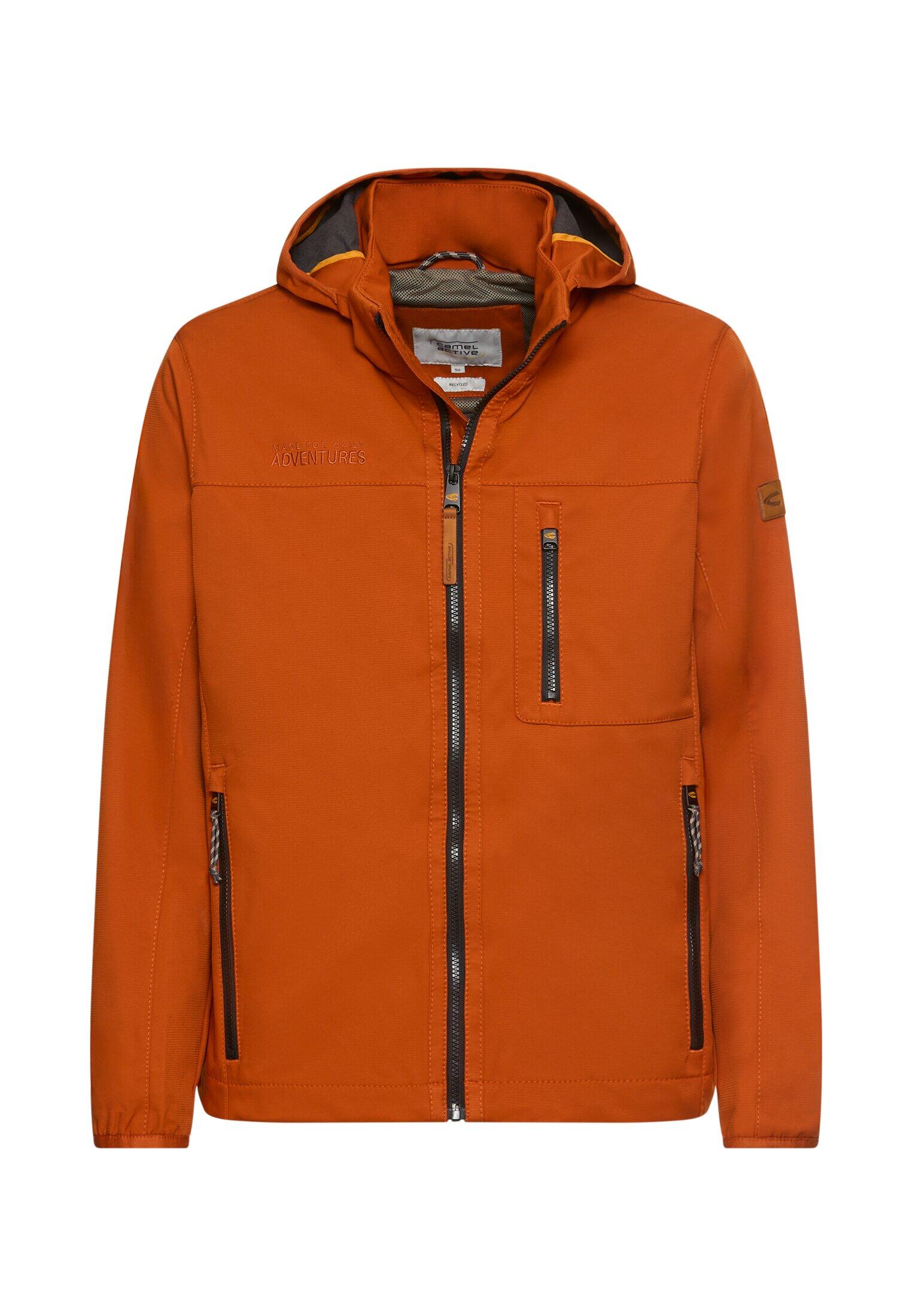camel active - Softshelljacke mit abnehmbarer Kapuze cinnamon - Gr. - 60 von camel active
