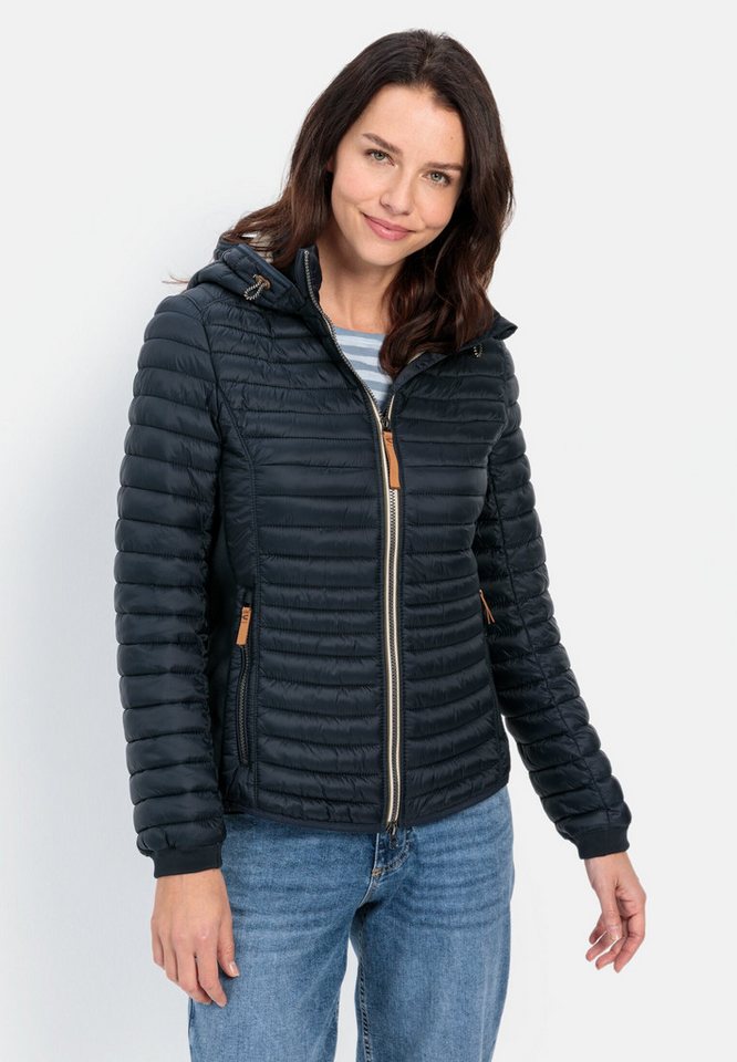 camel active Steppjacke aus recyceltem Polyamid Markenlogo von camel active