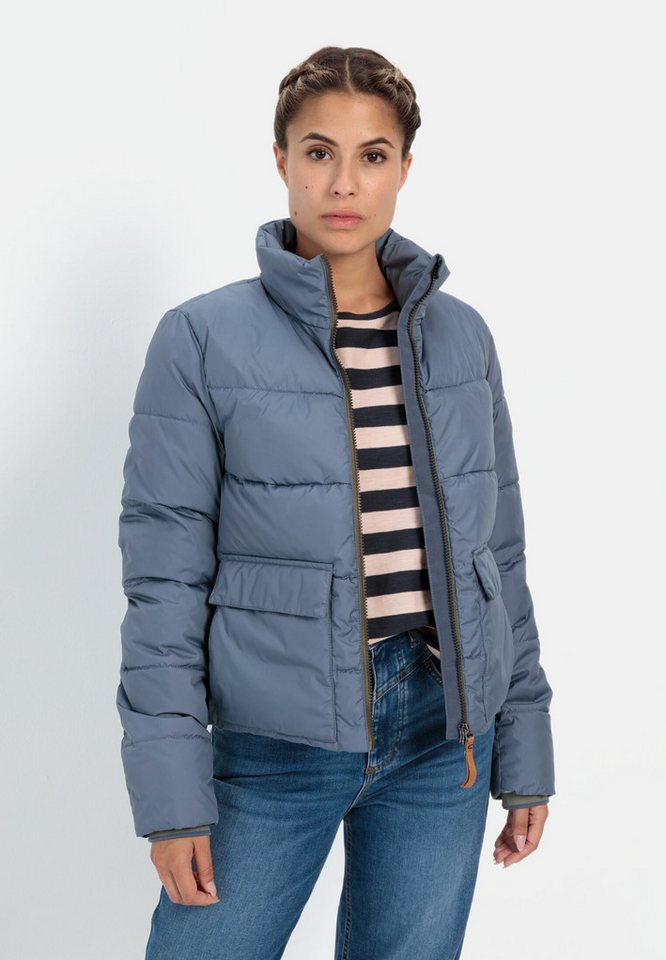 camel active Steppjacke aus recyceltem Polyester Markenlogo von camel active
