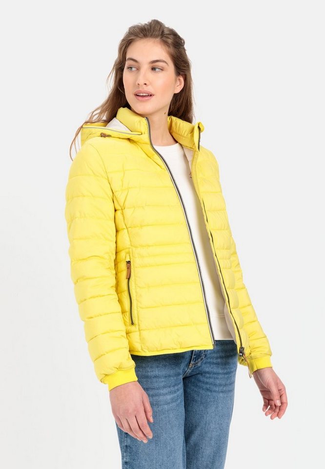 camel active Steppjacke aus recyceltem Polyester Markenlabel von camel active