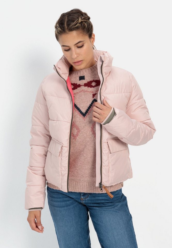 camel active Steppjacke aus recyceltem Polyester Markenlogo von camel active