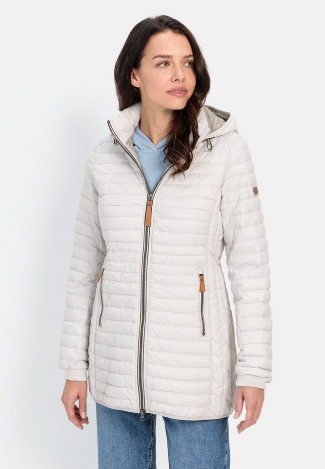 camel active Steppjacke mit abnehmbarer Kapuze Langarm Kapuze Markenlabel von camel active