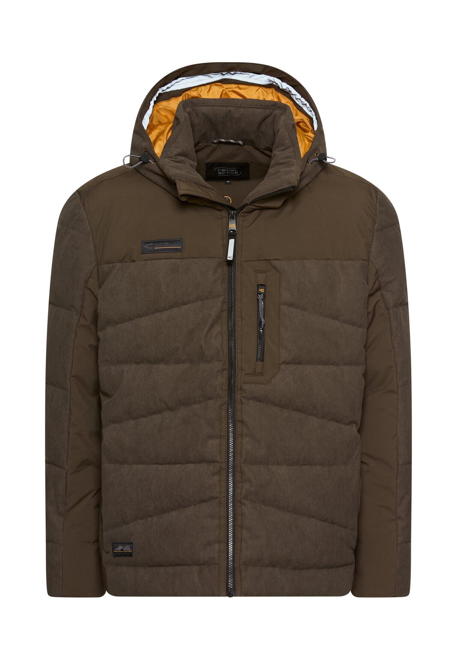 camel active - Steppjacke mit abnehmbarer Kapuze dark brown - Gr. - 106 von camel active