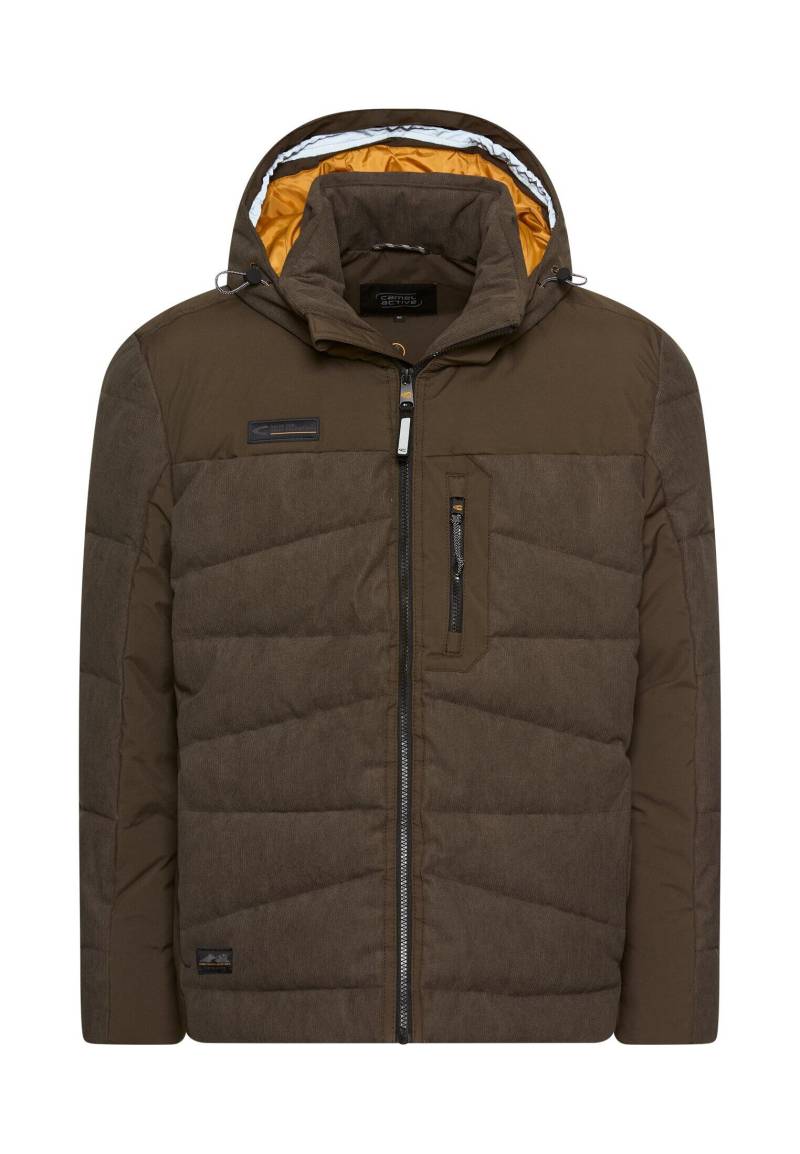 camel active - Steppjacke mit abnehmbarer Kapuze dark brown - Gr. - 68 von camel active