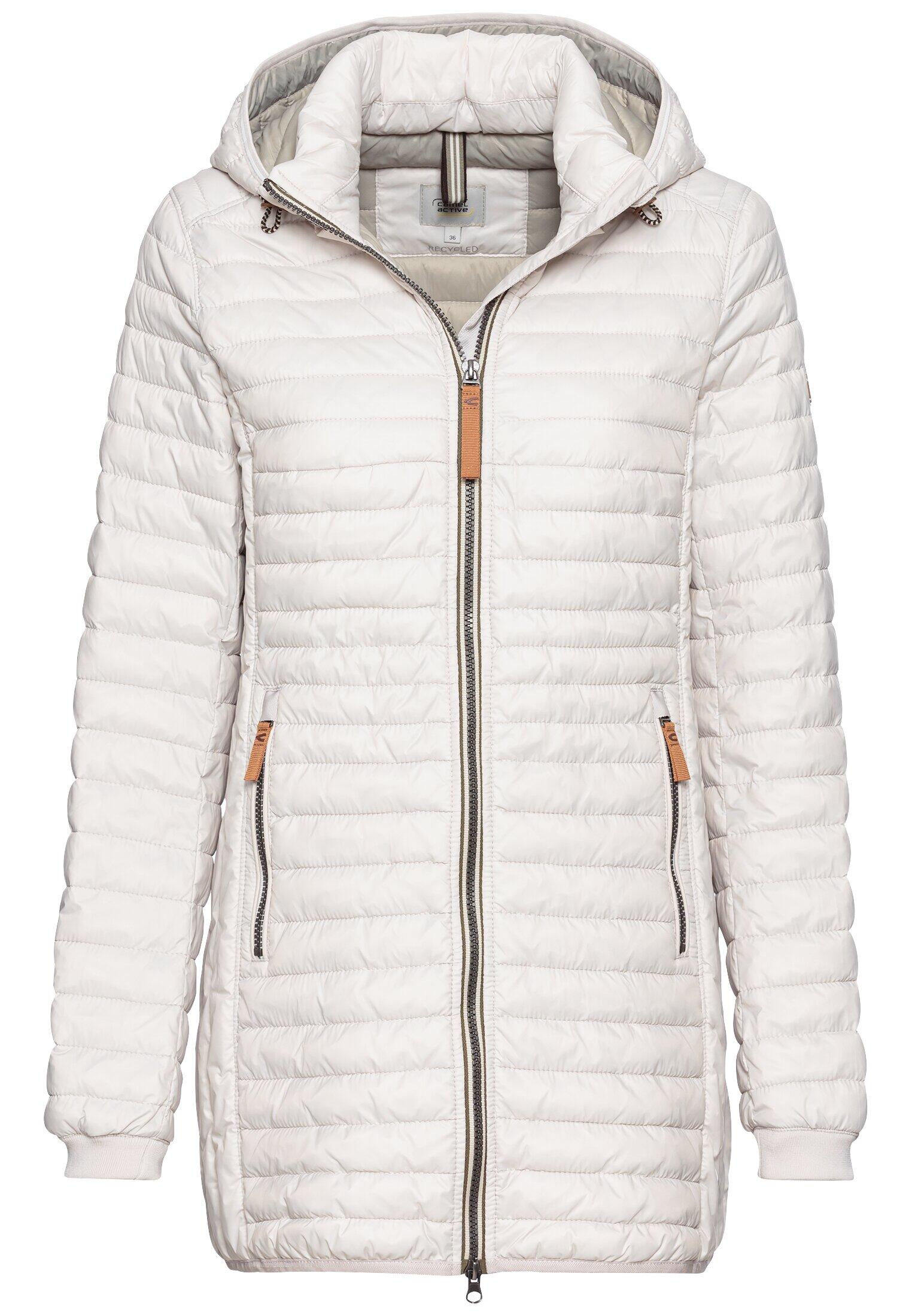 camel active - Steppjacke mit abnehmbarer Kapuze pearl - Gr. - 40 von camel active