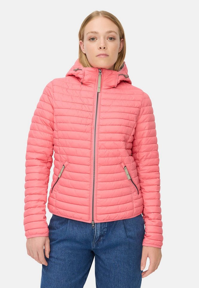 camel active Steppjacke mit wasserabweisender Funktion Langarm Kapuze Markenlabel von camel active