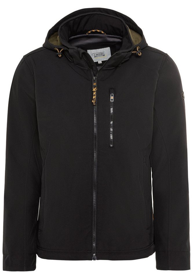 camel active Steppweste Softshell-Jacke mit abnehmbarer Kapuze von camel active