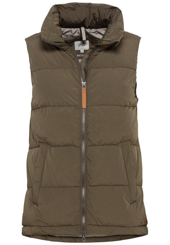 camel active Steppweste Steppweste aus recyceltem Polyester von camel active